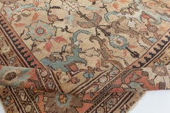 Doris Leslie Blau Antique Persian Sultanabad Green Handmade Wool Rug