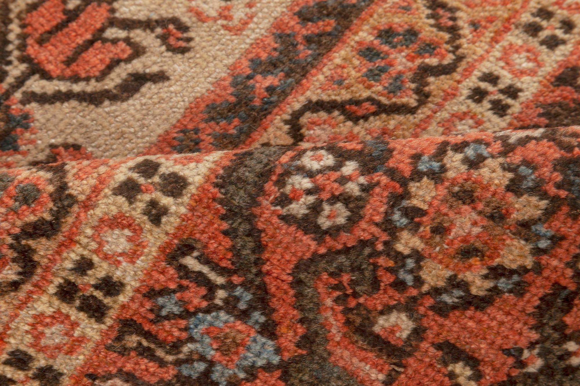 Doris Leslie Blauer antiker persischer Sultanabad-Wollteppich, handgefertigt im Zustand „Gut“ im Angebot in New York, NY