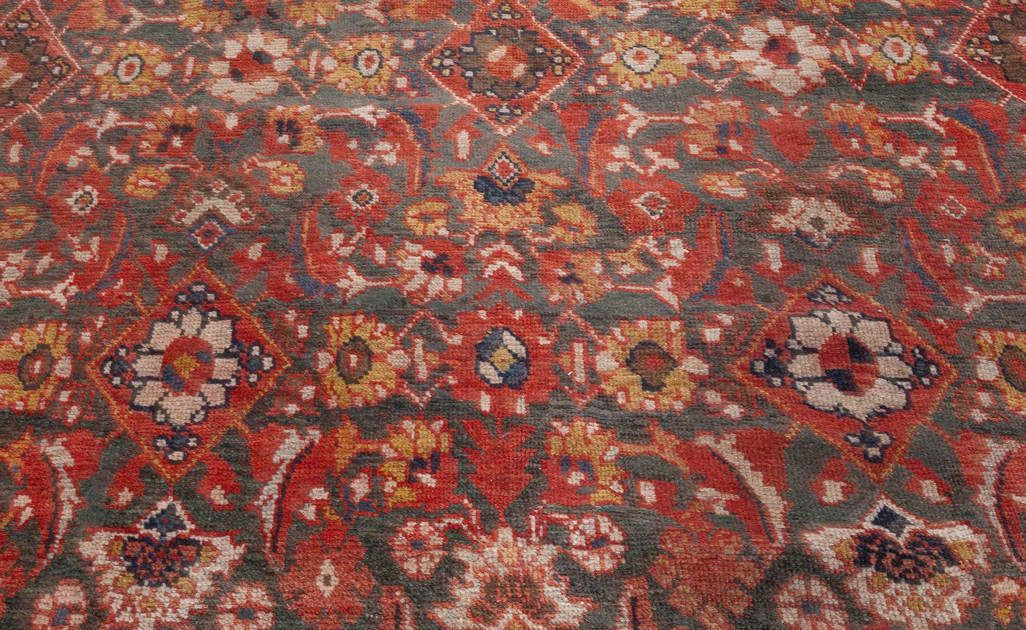 Doris Leslie Blauer antiker persischer Sultanabad-Teppich in Blau (Persisch) im Angebot