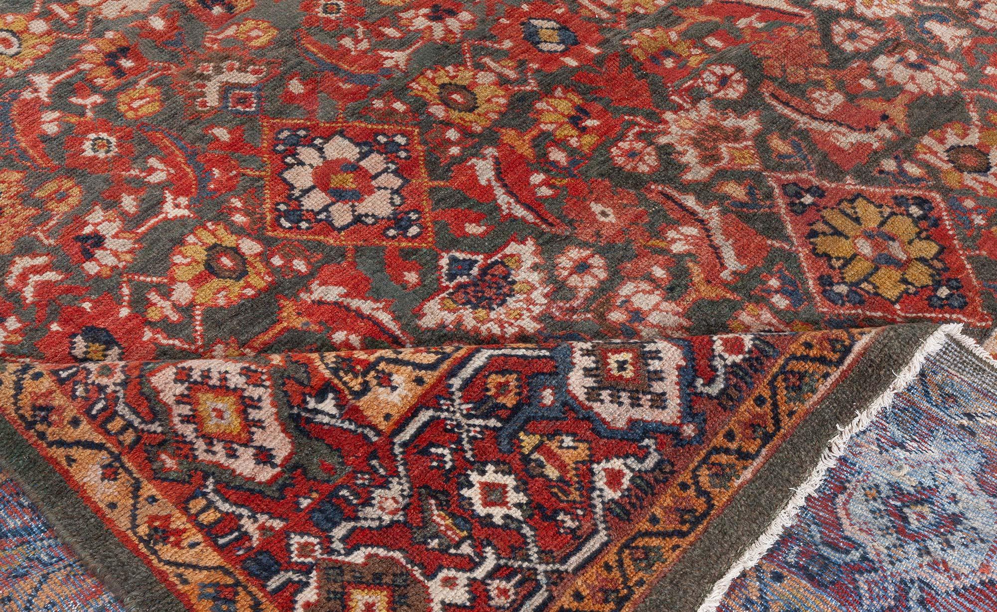 Doris Leslie Blauer antiker persischer Sultanabad-Teppich in Blau (20. Jahrhundert) im Angebot