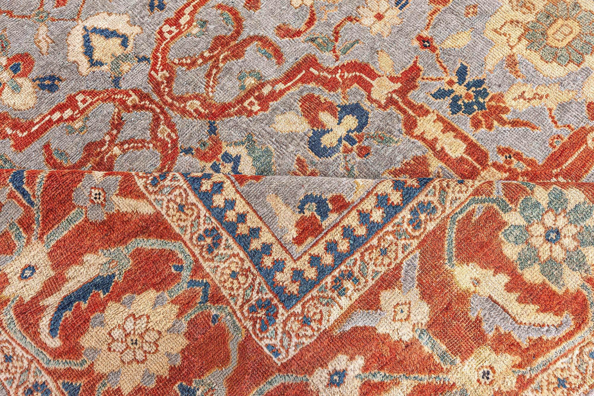 Wool Doris Leslie Blau Antique Persian Sultanabad Rug For Sale