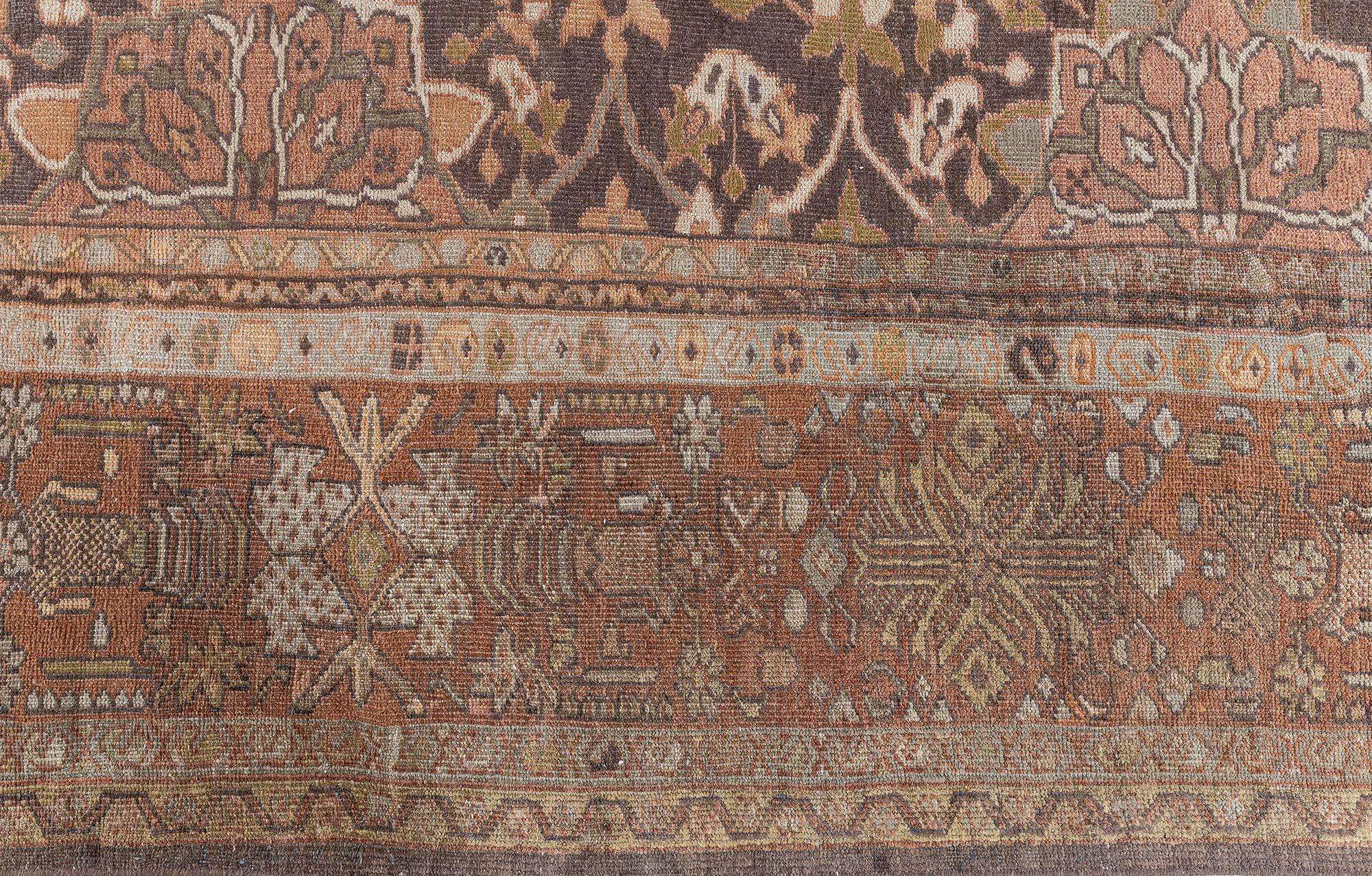 Doris Leslie Blauer antiker persischer Sultanabad-Teppich in Blau (19. Jahrhundert) im Angebot