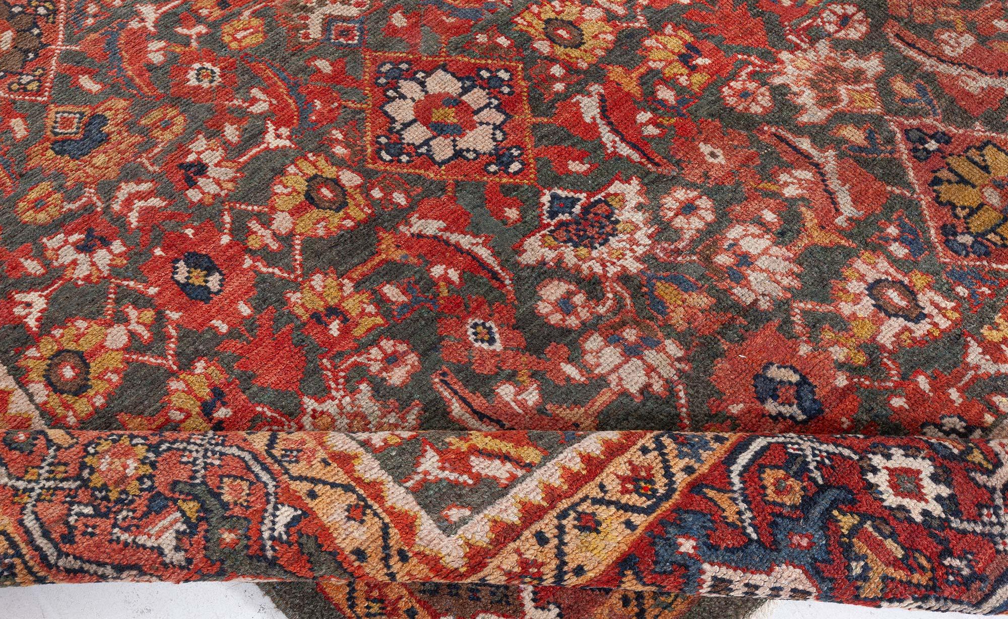 Doris Leslie Blauer antiker persischer Sultanabad-Teppich in Blau (Wolle) im Angebot