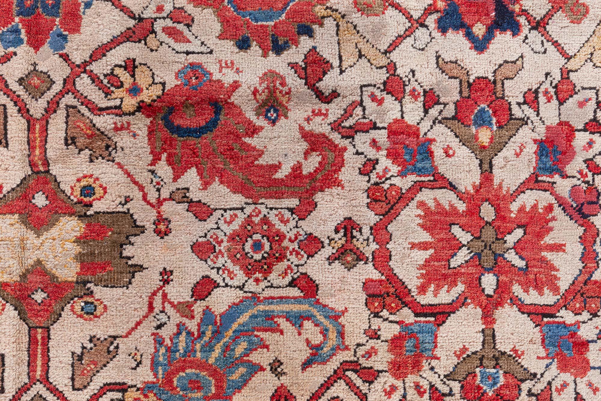 Doris Leslie Blauer antiker persischer Sultanabad-Teppich in Blau (Wolle) im Angebot