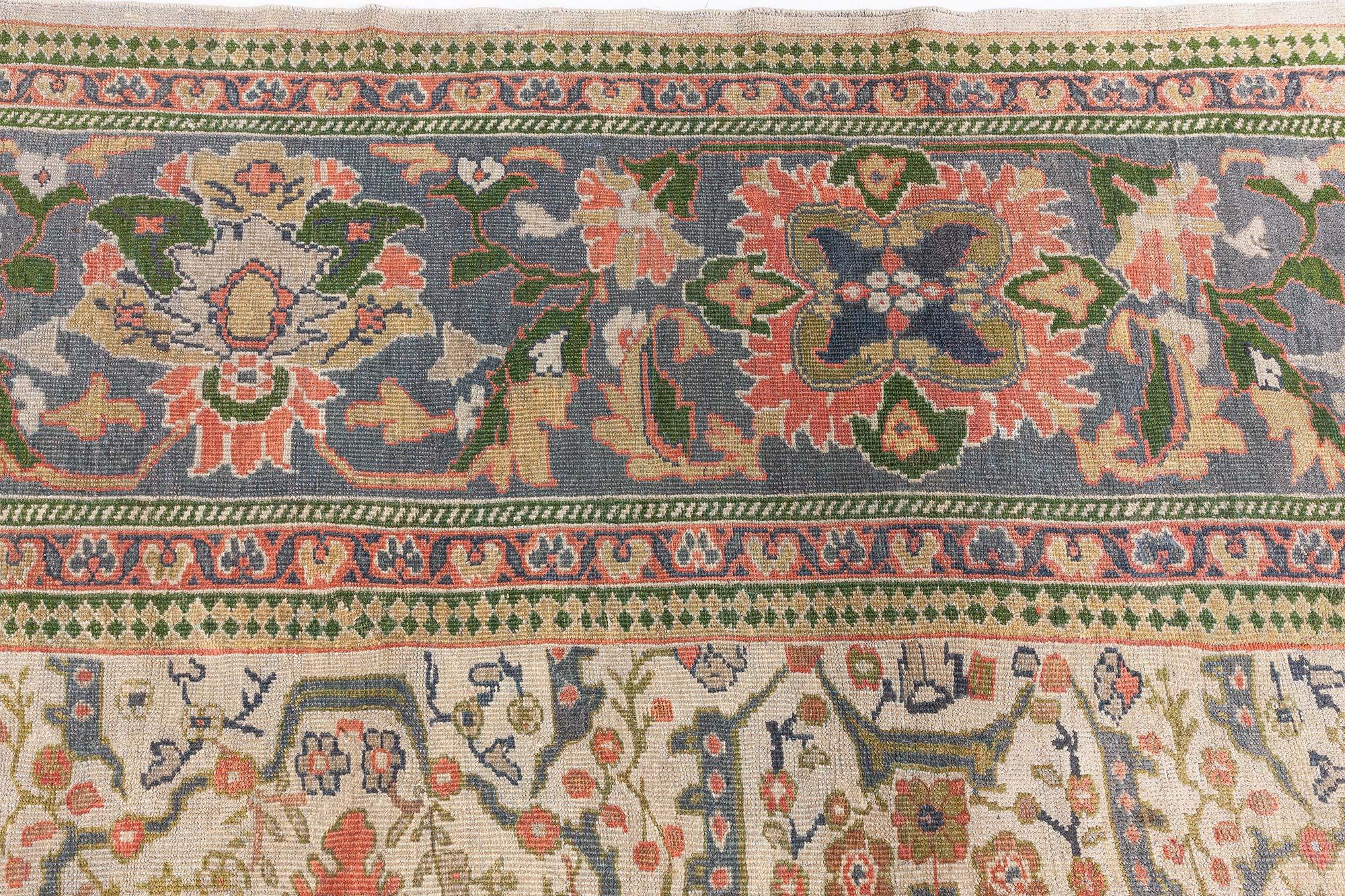 XIXe siècle Tapis persan Sultanabad ancien Doris Leslie Blau ajusté en vente