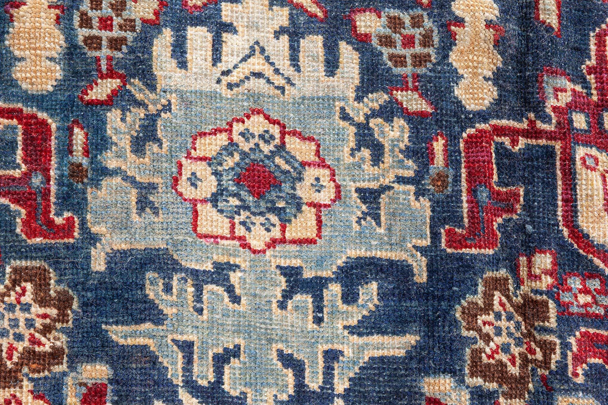 Tessuto a mano Doris Leslie Blau Tappeto antico persiano Tabriz Botanic in lana fatto a mano in vendita