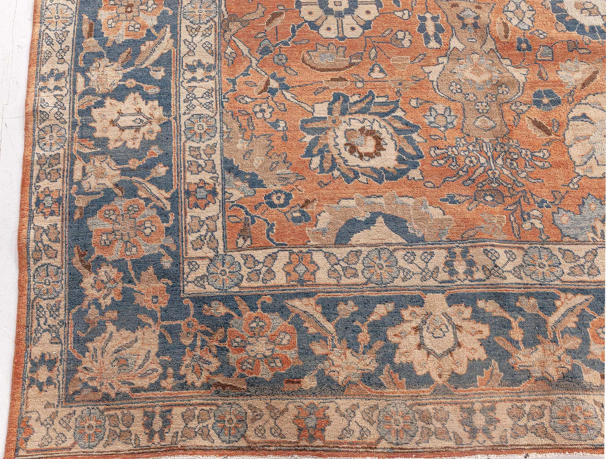 Tapis persan ancien Tabriz Botanic fait à la main Doris Leslie Blau Bon état - En vente à New York, NY