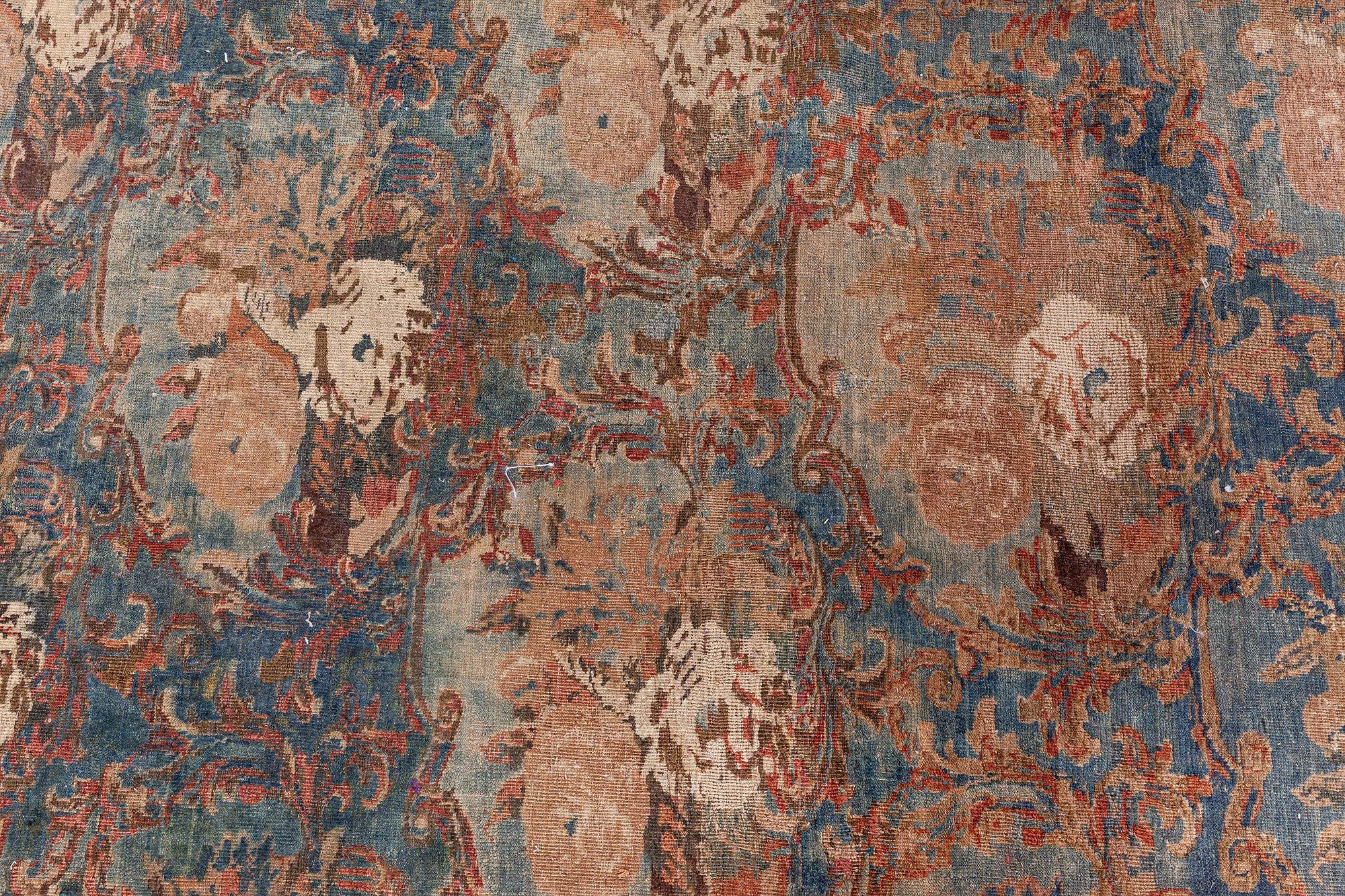 Tapis persan ancien Tabriz Botanic fait à la main Doris Leslie Blau Bon état - En vente à New York, NY