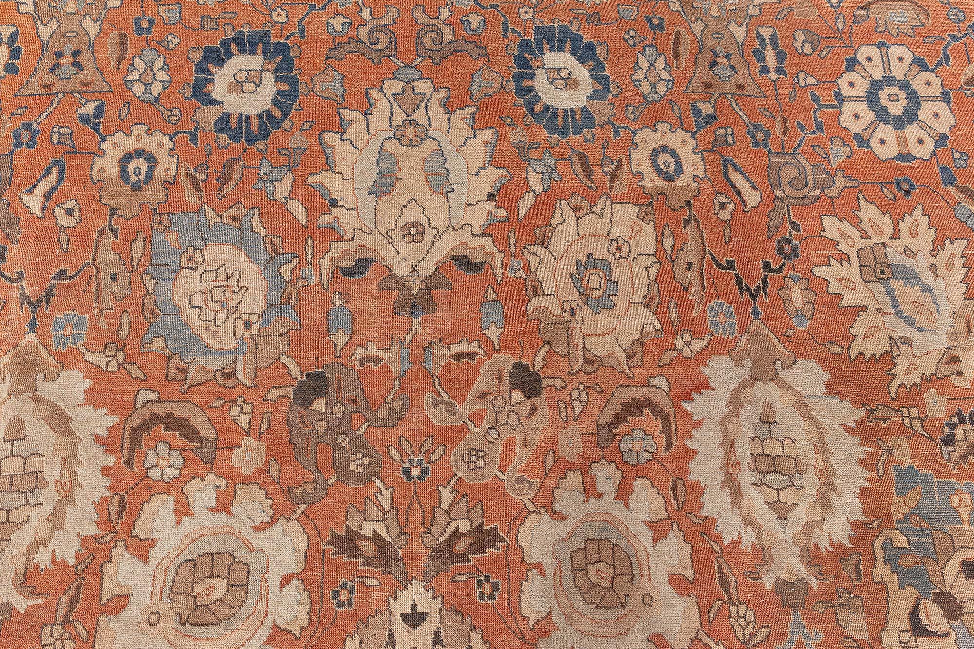 20ième siècle Tapis persan ancien Tabriz Botanic fait à la main Doris Leslie Blau en vente