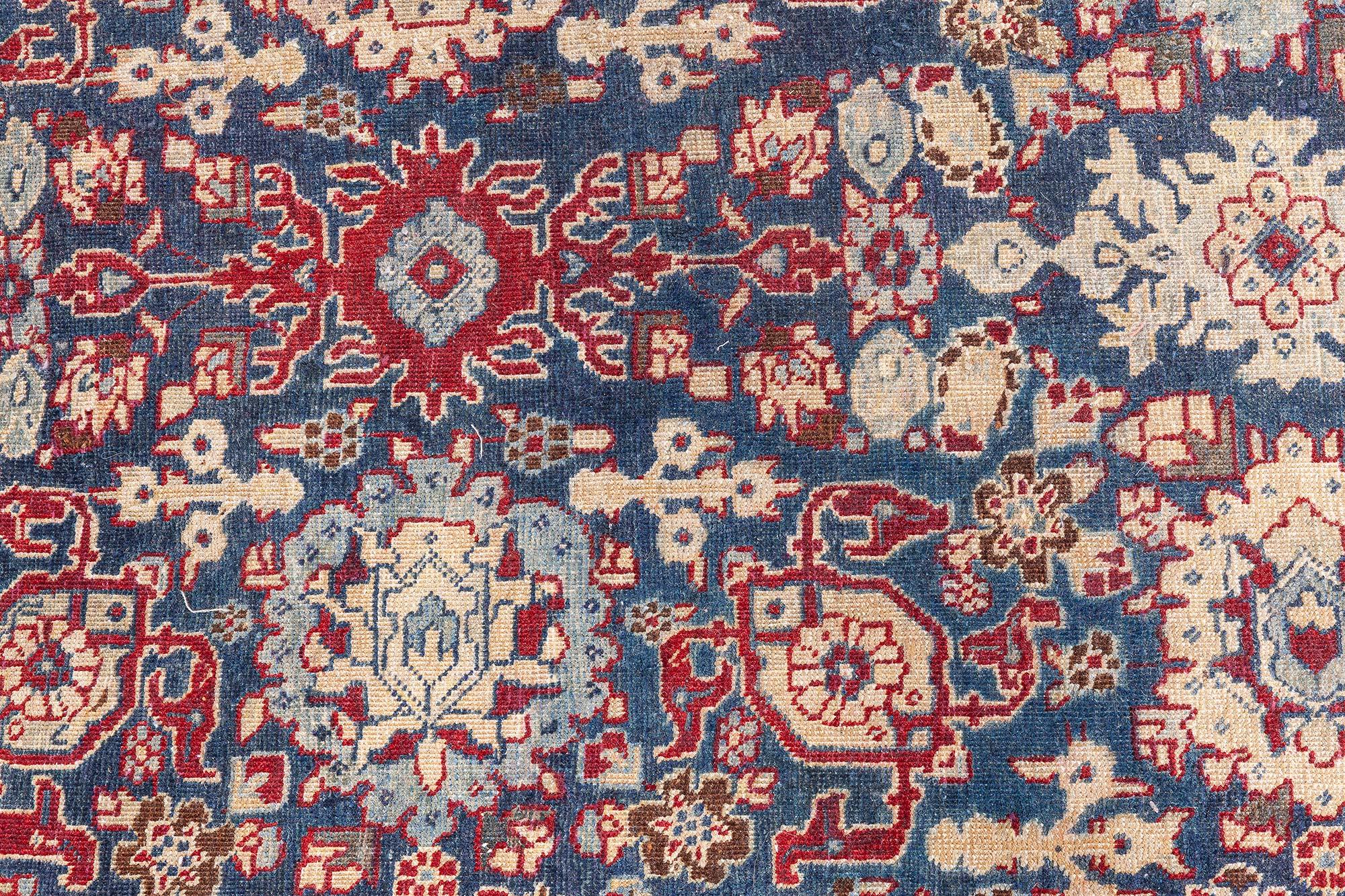 Doris Leslie Blau Tappeto antico persiano Tabriz Botanic in lana fatto a mano in vendita 1