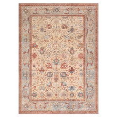 Doris Leslie Blau Antique Persian Tabriz Botanic Handmade Wool Rug