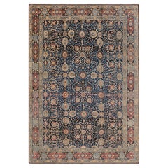 Doris Leslie Blau Antique Persian Tabriz Botanic Handmade Wool Rug