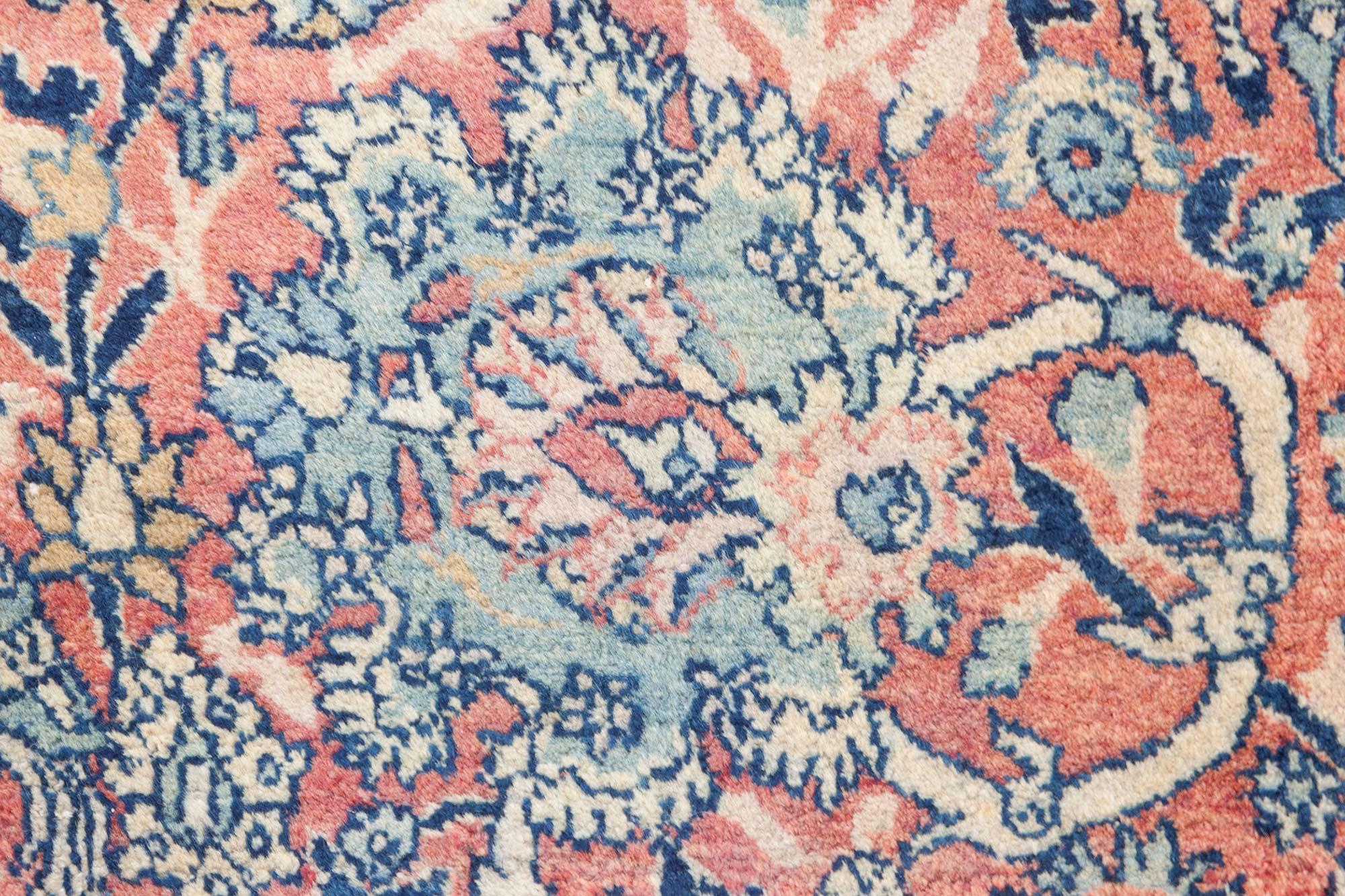 XX secolo Doris Leslie Blau Tappeto di lana antico persiano Tabriz Botanic tessuto a mano in vendita