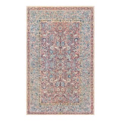 Doris Leslie Blau Antique Persian Tabriz Botanic Handwoven Wool Rug