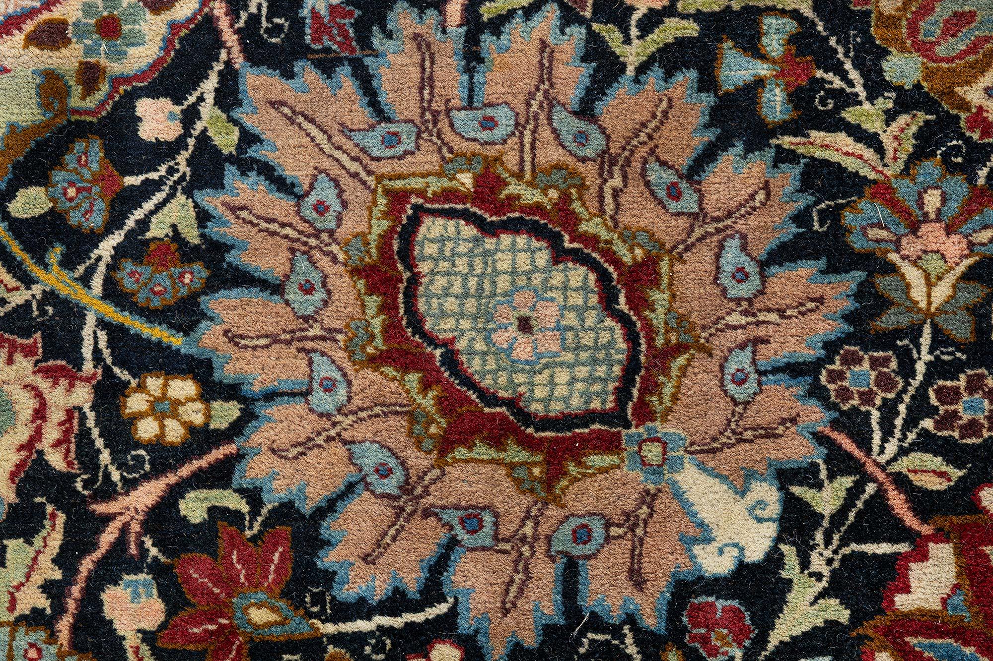 Tappeto antico Tabriz floreale rosso in lana fatto a mano (dimensioni adattate)
Dimensioni: 11'3