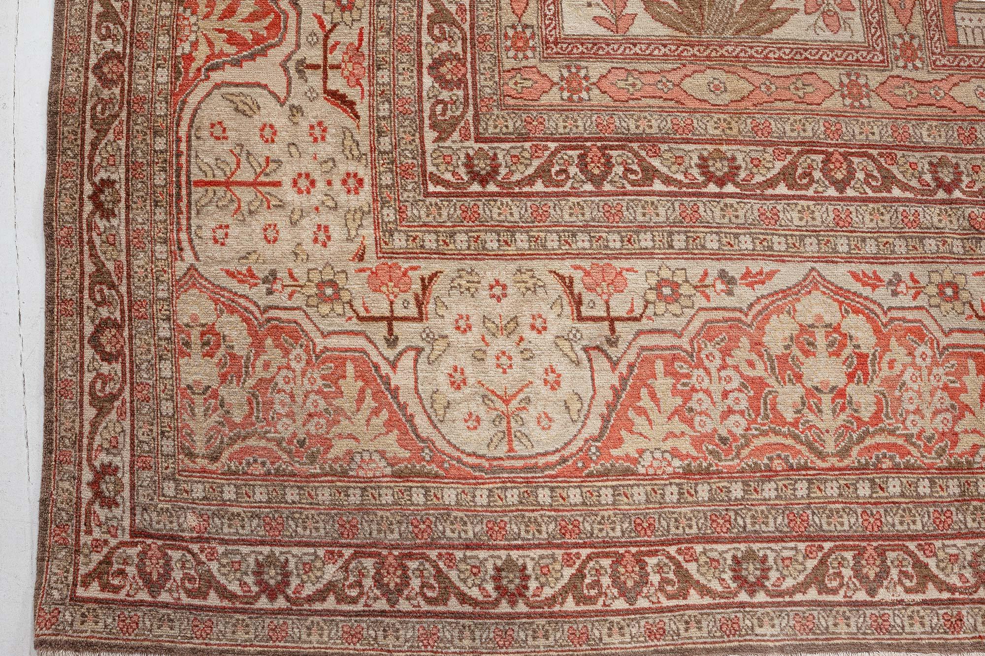 Noué à la main Tapis persan Tabriz ancien noué à la main Doris Leslie Blau en vente