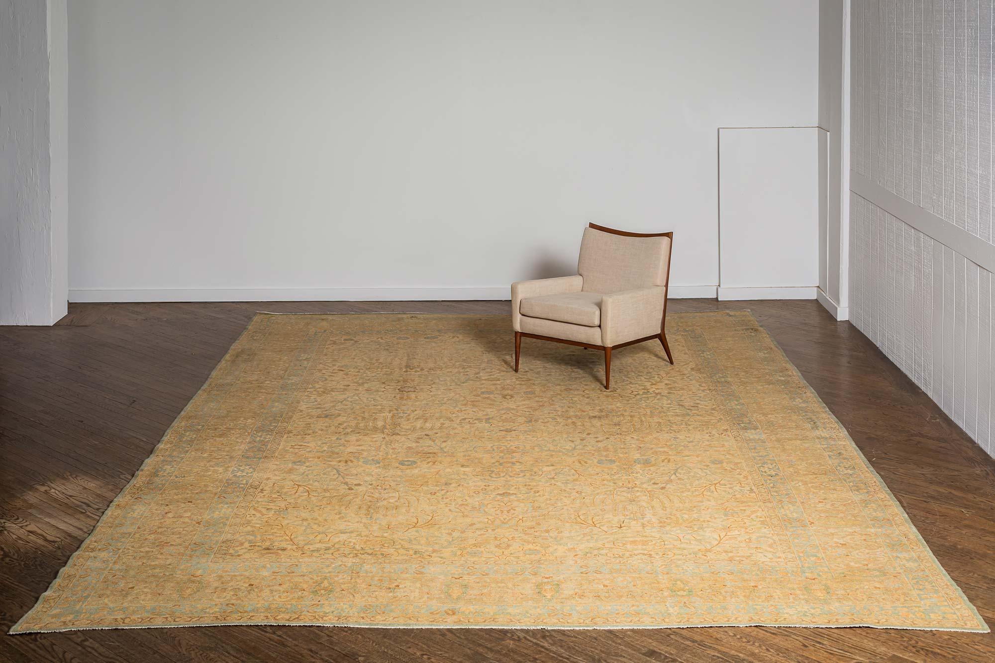 Doris Leslie Blau Tappeto antico persiano Tabriz in lana fatto a mano In condizioni buone in vendita a New York, NY