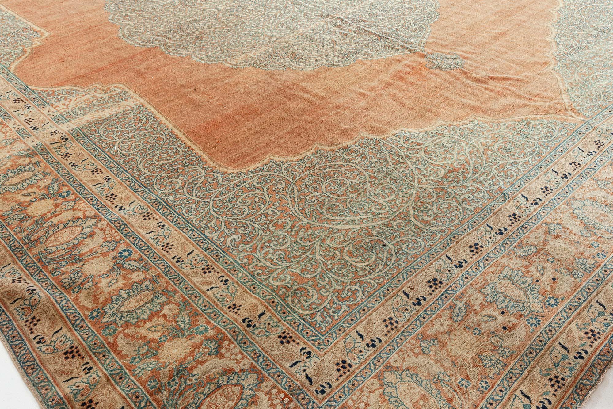 Doris Leslie Blau Tappeto antico persiano Tabriz in lana fatto a mano in vendita 1