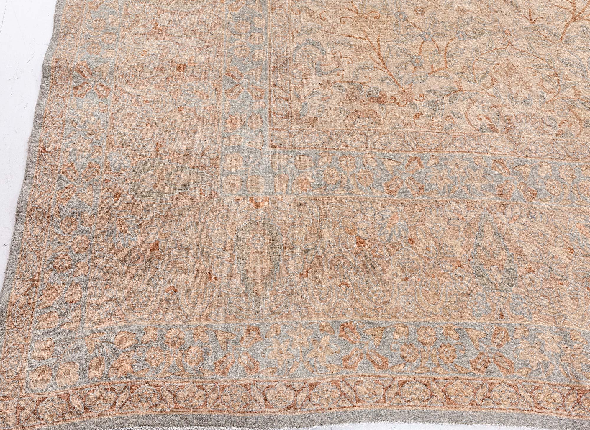 Doris Leslie Blau Tappeto antico persiano Tabriz in lana fatto a mano in vendita 2