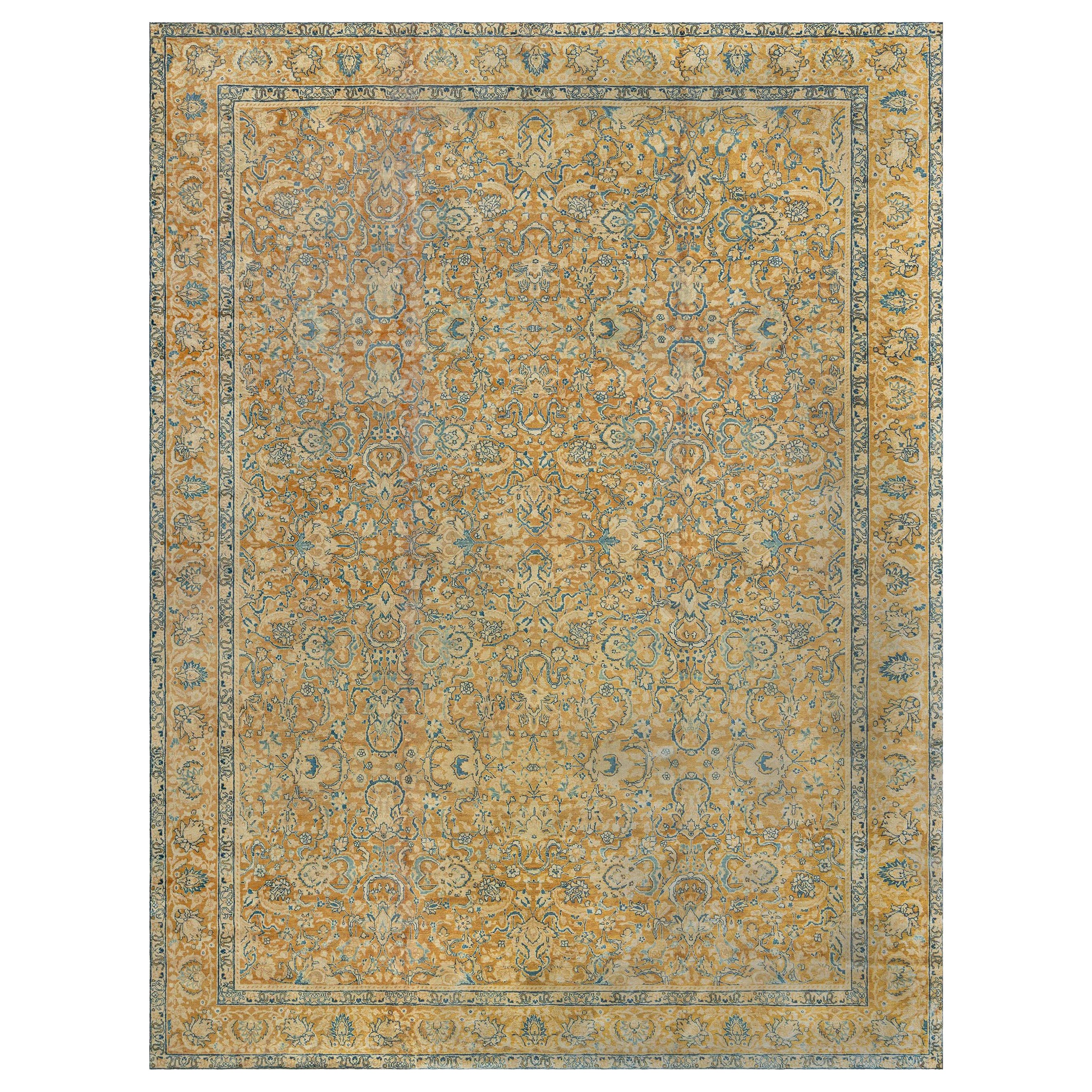 Doris Leslie Blau Tappeto antico persiano Tabriz in lana fatto a mano