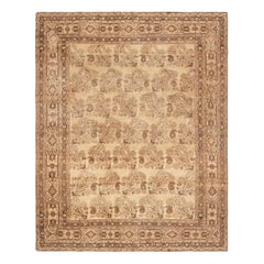 Doris Leslie Blau Alfombra persa antigua de lana hecha a mano Tabriz