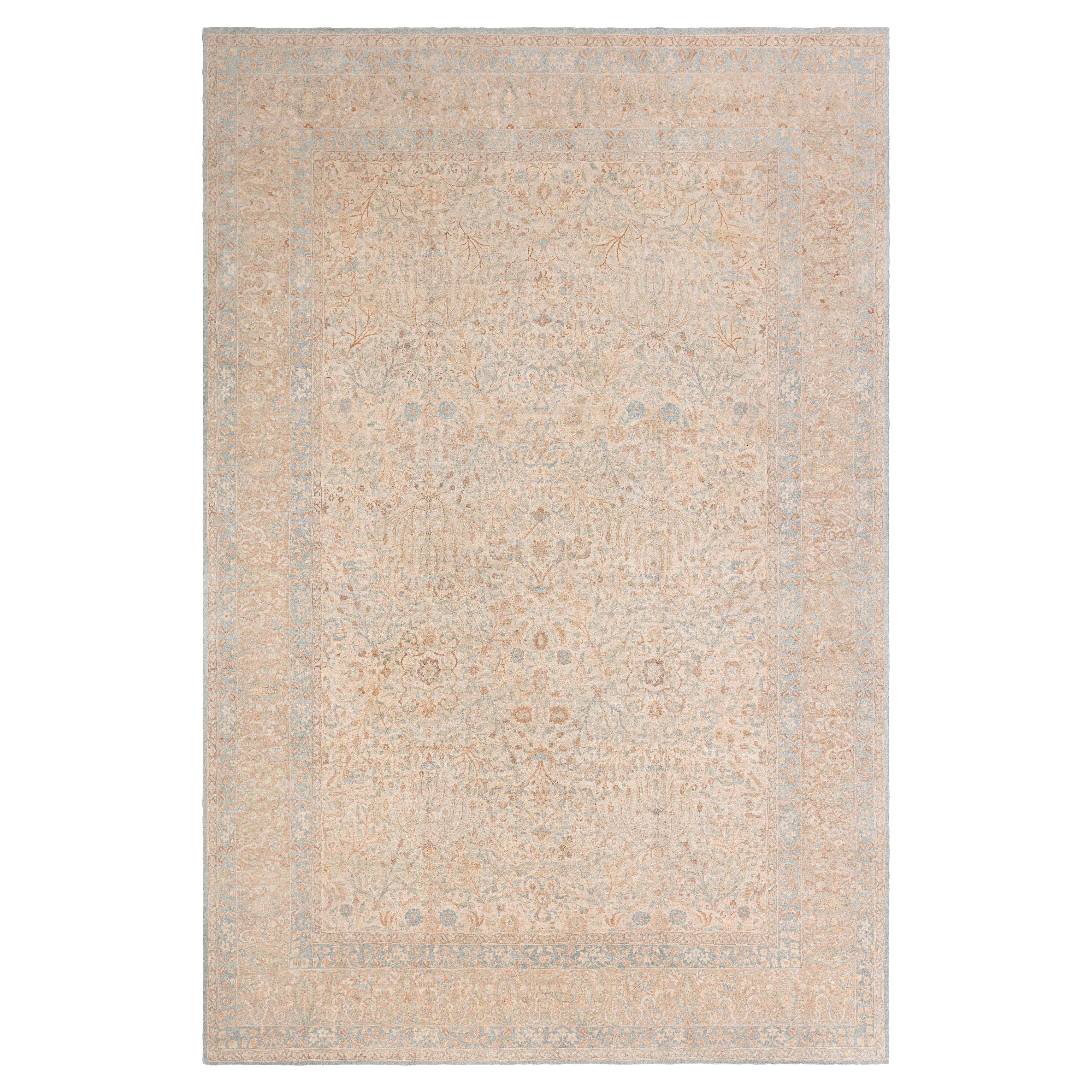 Doris Leslie Blau Tappeto antico persiano Tabriz in lana fatto a mano