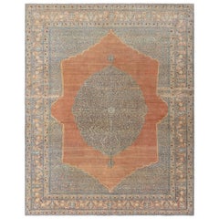 Doris Leslie Blau Antique Persian Tabriz Handmade Wool Rug