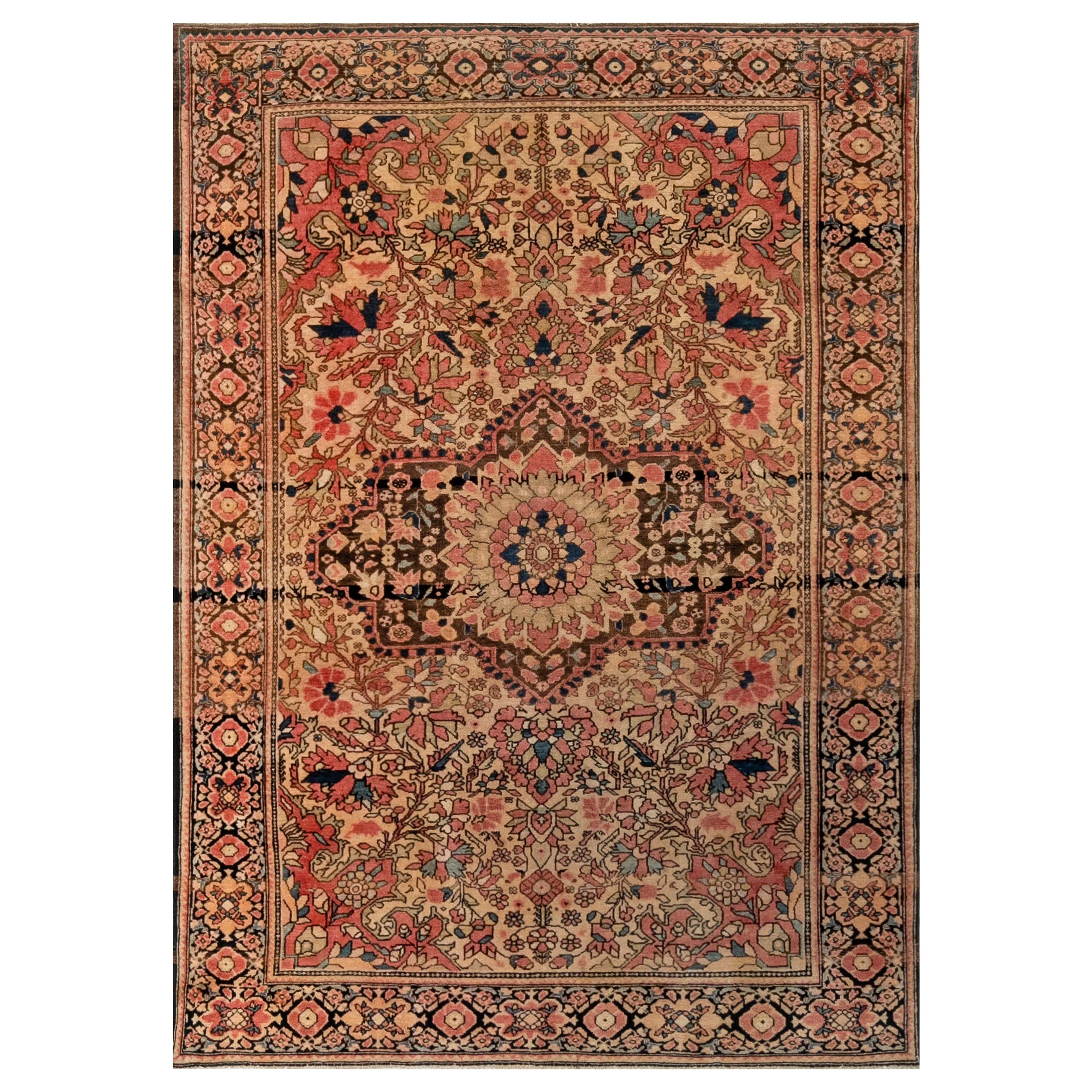 Doris Leslie Blau Tappeto antico persiano Tabriz in lana fatto a mano