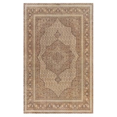 Doris Leslie Blau Tappeto antico persiano Tabriz in lana fatto a mano