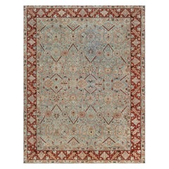 Doris Leslie Blau Tappeto antico persiano Tabriz in lana fatto a mano