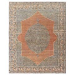 Tapis persan antique Tabriz en laine fait à la main Doris Leslie Blau