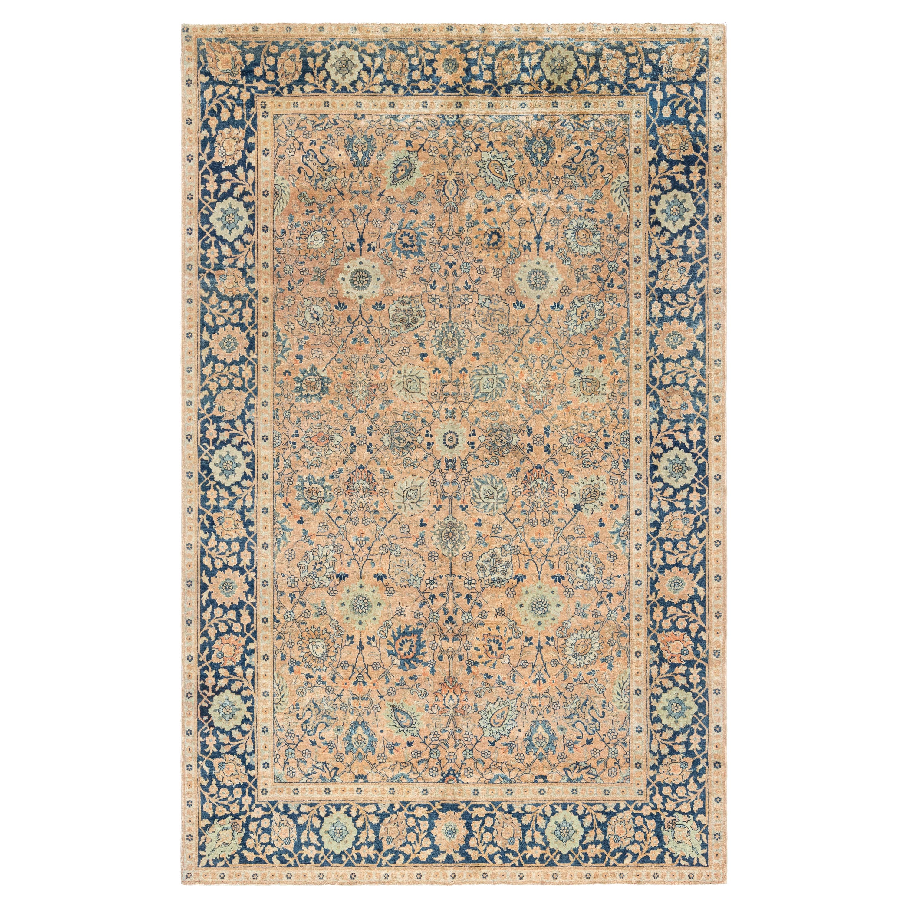 Doris Leslie Blau Antique Persian Tabriz Handwoven Wool Rug