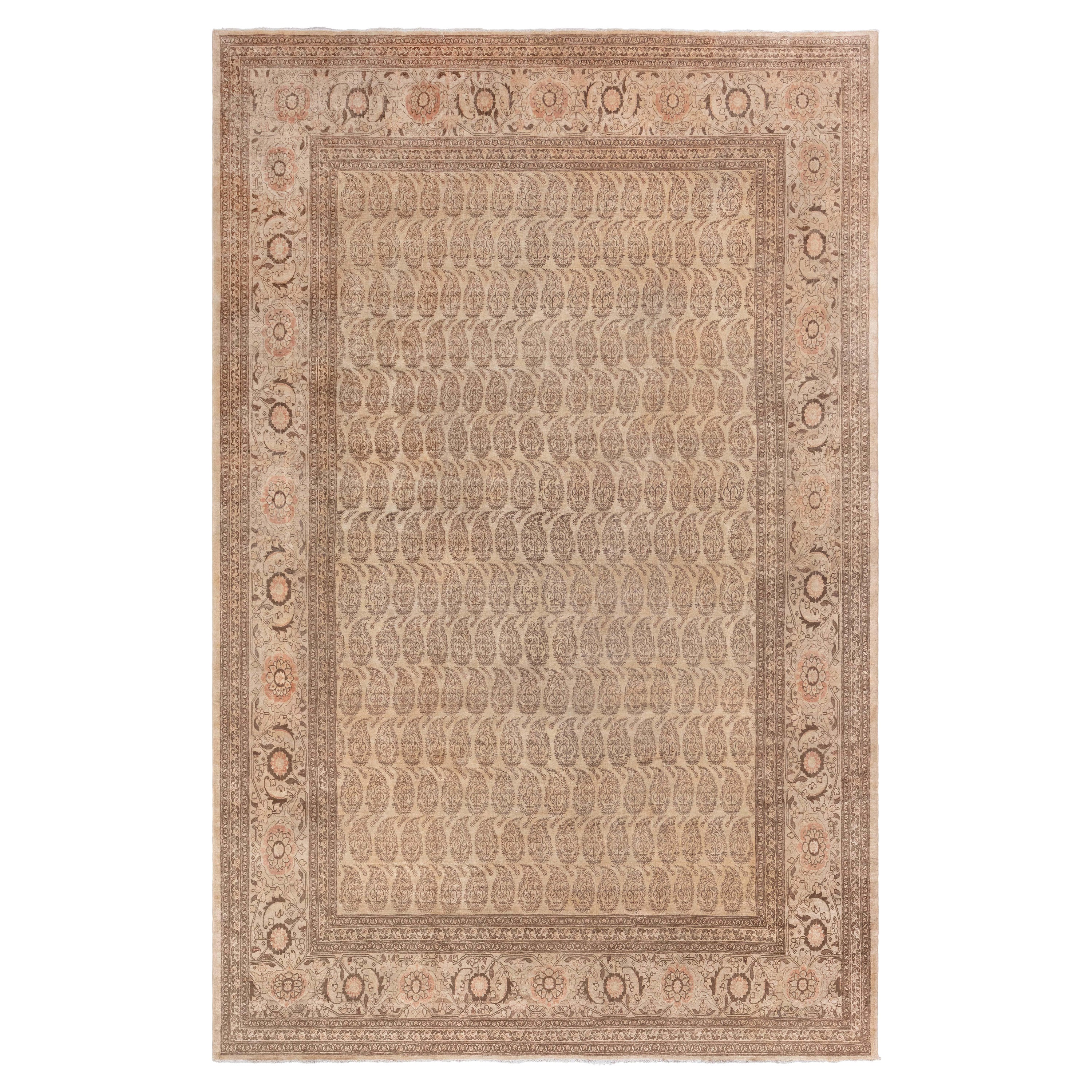 Doris Leslie Blau Antique Persian Tabriz Handwoven Wool Rug