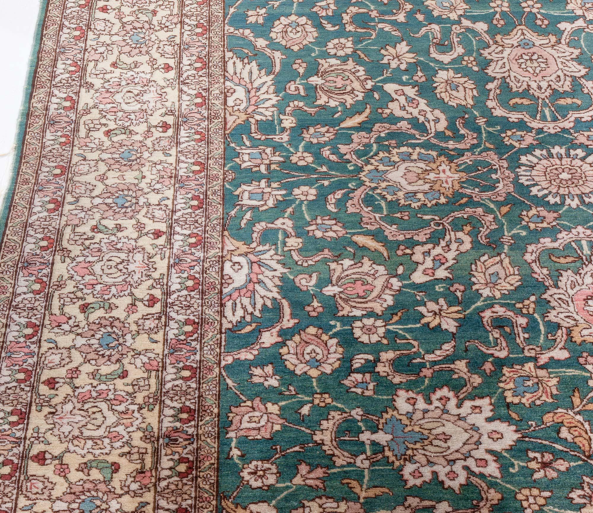 Doris Leslie Blau Antique Persian Tabriz Rug In Good Condition For Sale In New York, NY