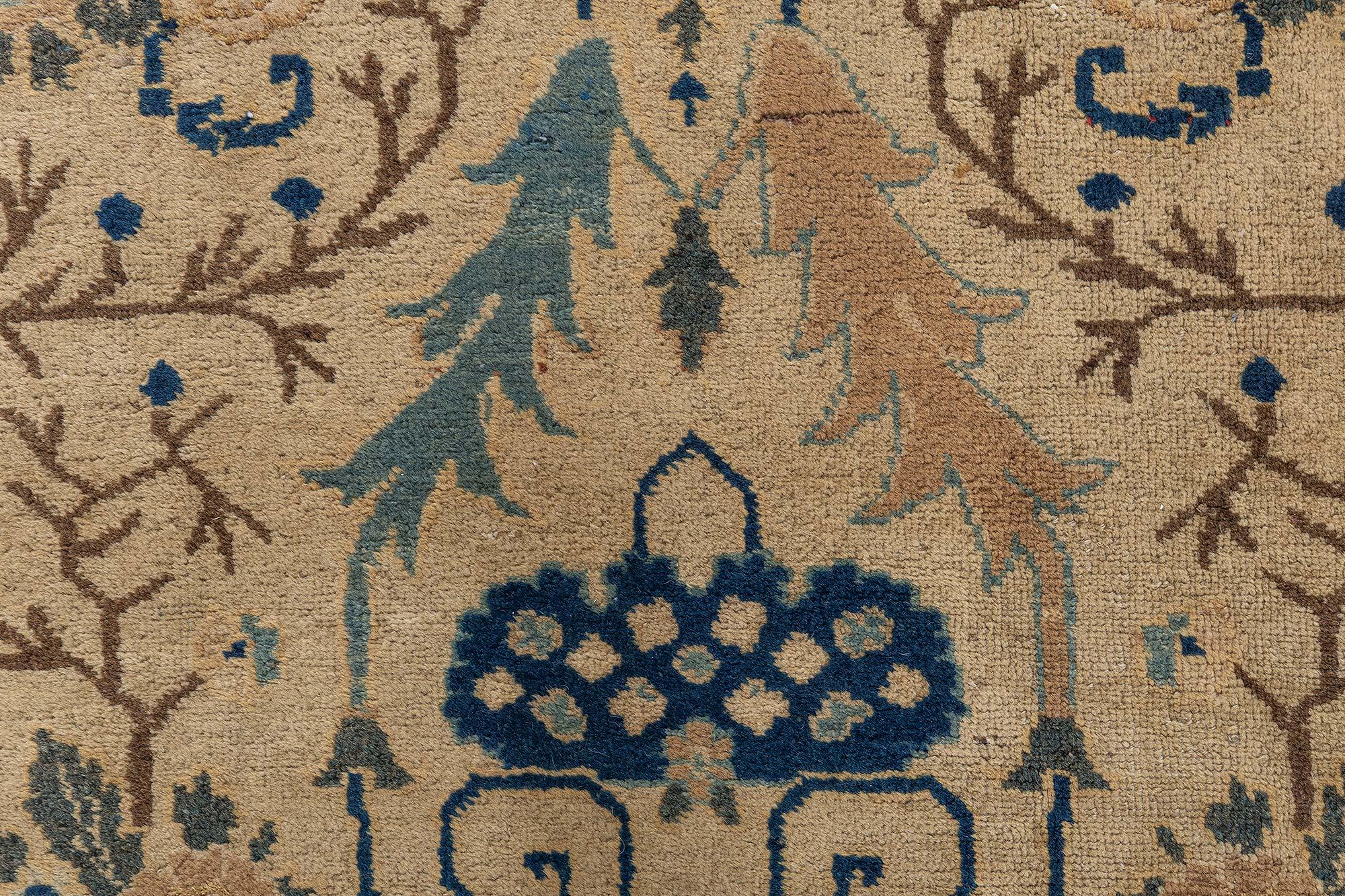 Doris Leslie Blau Antique Persian Tabriz Rug In Good Condition For Sale In New York, NY