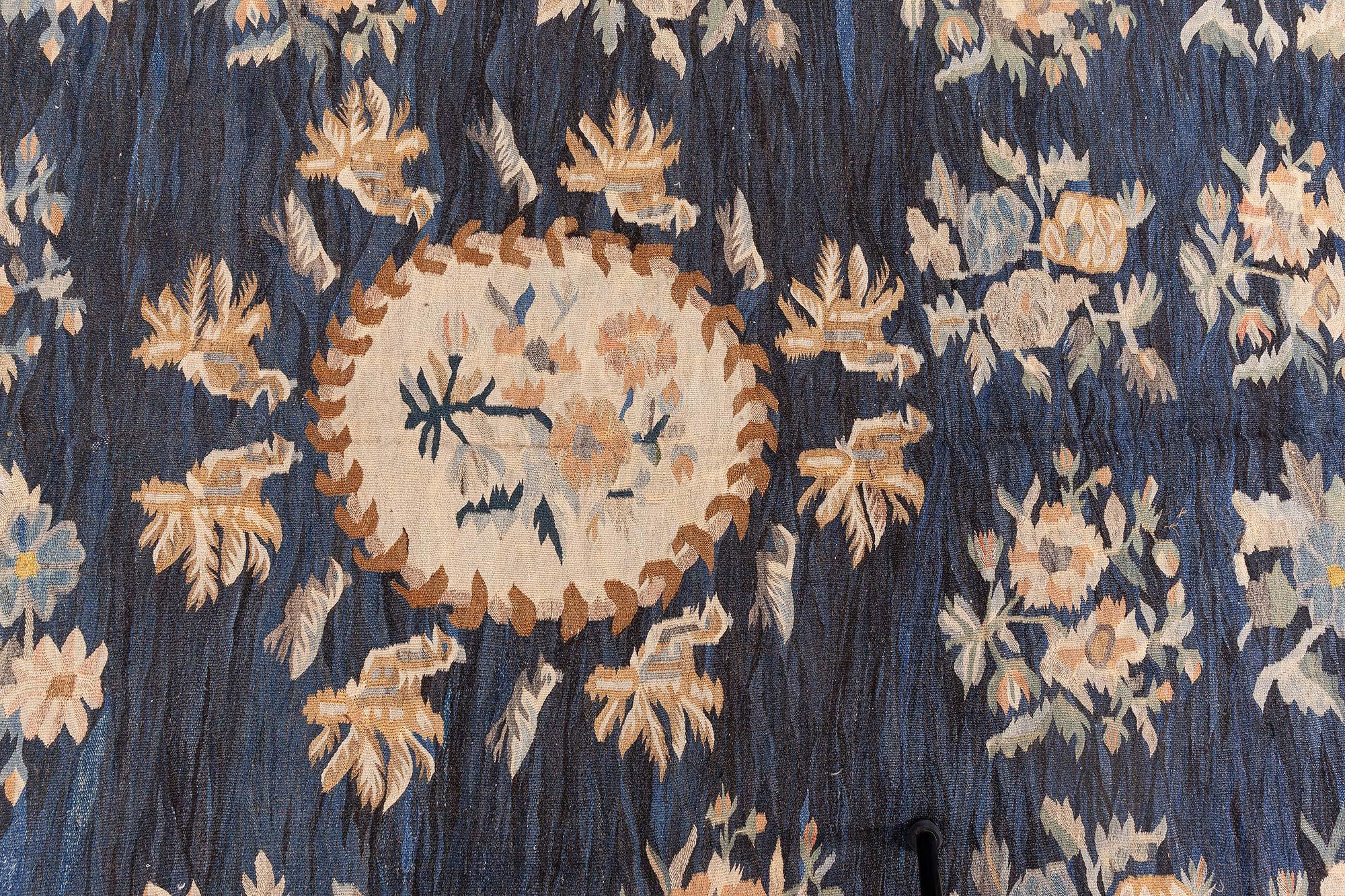 Hand-Knotted Doris Leslie Blau Antique Russian Bessarabian Handmade Wool Rug For Sale