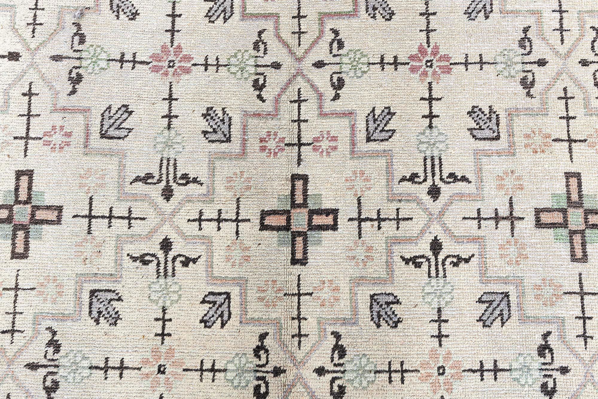 Central Asian Doris Leslie Blau Antique Samarkand (Khotan) Rug For Sale