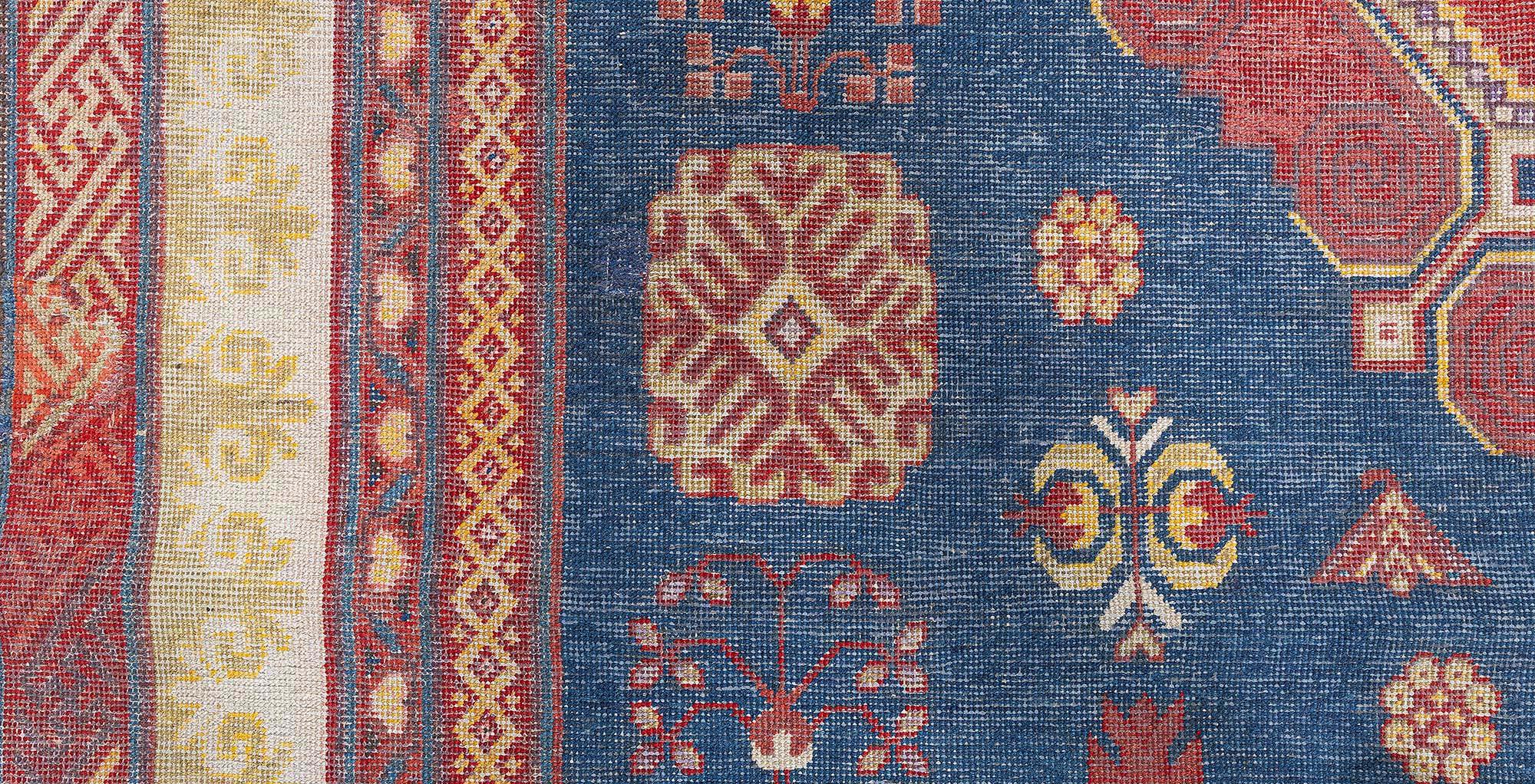 XIXe siècle Doris Leslie Blau Tapis ancien Samarkand Khotan en vente