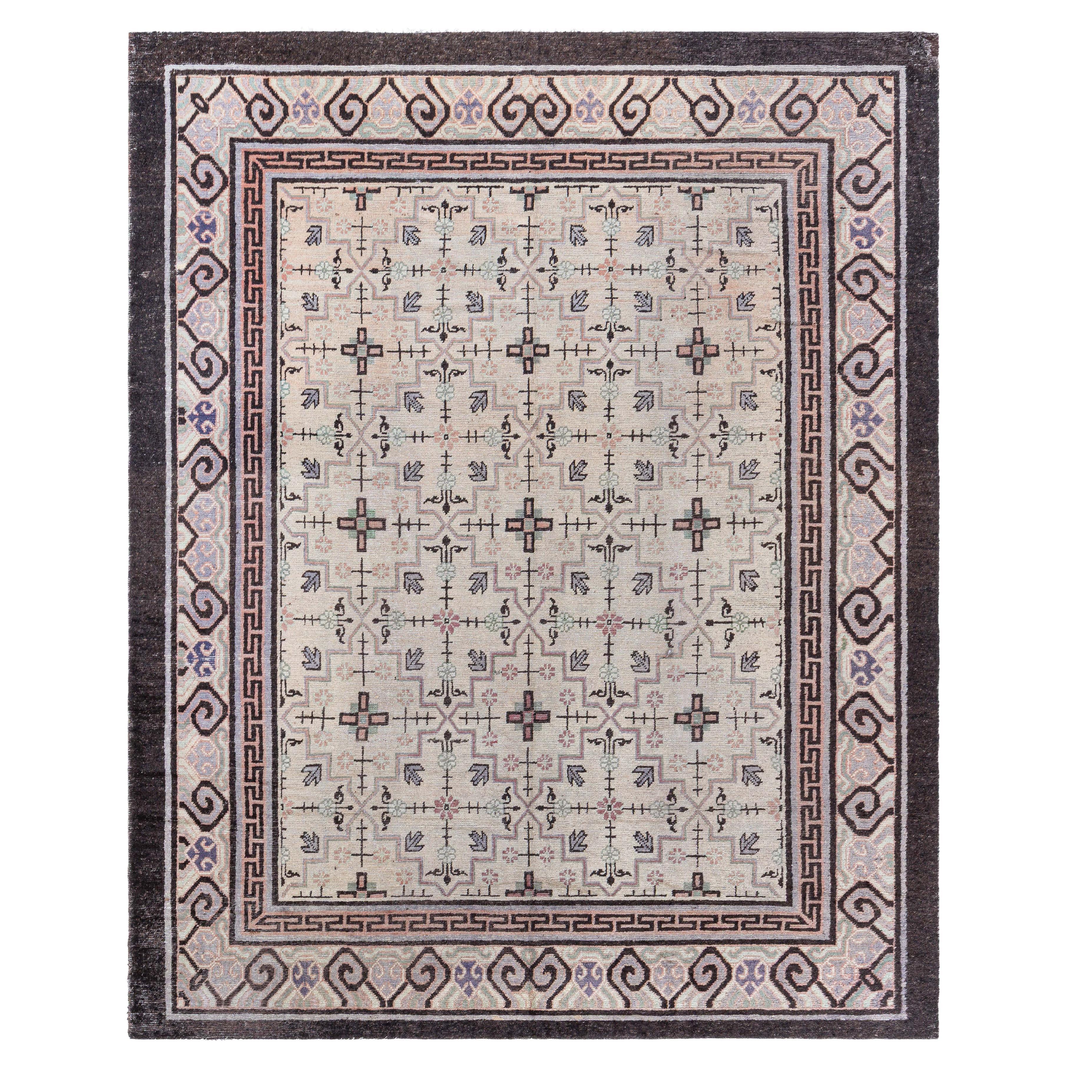 Doris Leslie Blau Antiker Samarkand (Khotan)-Teppich im Angebot