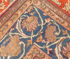 Doris Leslie Blau: Antiker Sultanabad-Teppich mit durchgehendem Blumenmuster in Creme – um 1900