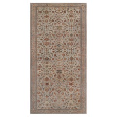 Doris Leslie Blau Antique Sultanabad Allover Floral Gray Rug - c. 1920