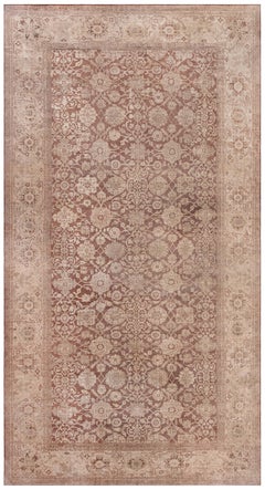 Doris Leslie Blau Antique Sultanabad Allover Floral Light Beige Rug - c. 1920
