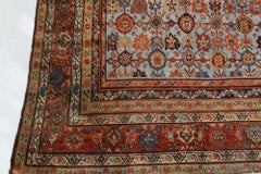 Doris Leslie Blau Antique Sultanabad Allover Floral Warm Tan Rug - c. 1880