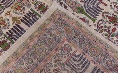 Doris Leslie Blau Antique Sultanabad Allover Geometric Ivory Carpet - c. 1920