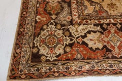 Doris Leslie Blau Antique Sultanabad Allover Geometric Light Beige Rug - c. 1910