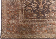 Doris Leslie Blau Antique Sultanabad Allover Geometric Pale Sand Rug - c. 1880