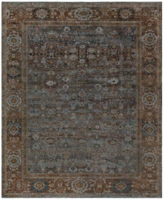 Doris Leslie Blau Antique Sultanabad Allover Ivory Hand-Knotted Rug - c. 1920