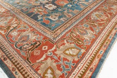 Doris Leslie Blau Antique Sultanabad Floral Allover Ivory Rug - c. 1920