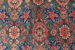 Doris Leslie Blau Antique Sultanabad Floral Allover Warm Tan Rug - c. 1920
