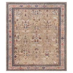 Doris Leslie Blau Tappeto antico Sultanabad Floral Allover Warm Tan - C.C. 1930